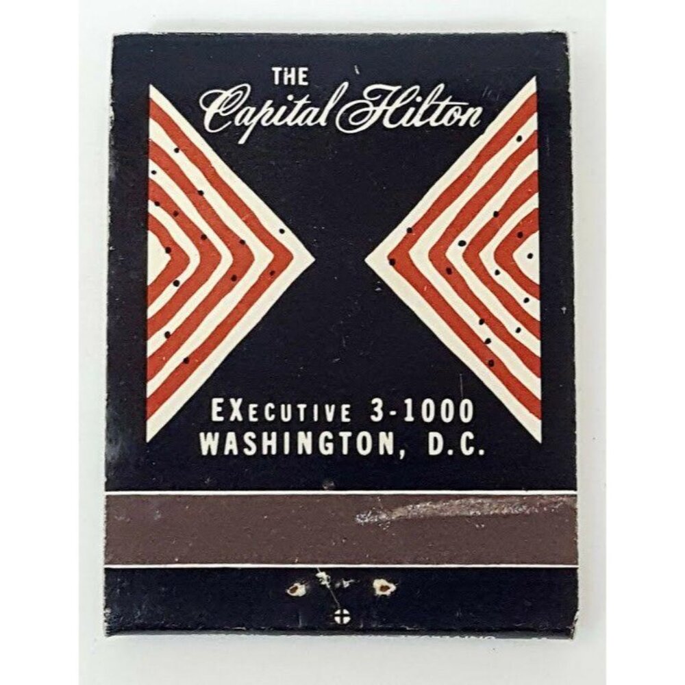 Universal Matchbook Cover Trader Vic's Capital Hilton Washington DC Tiki Bar - Picture 5 of 5